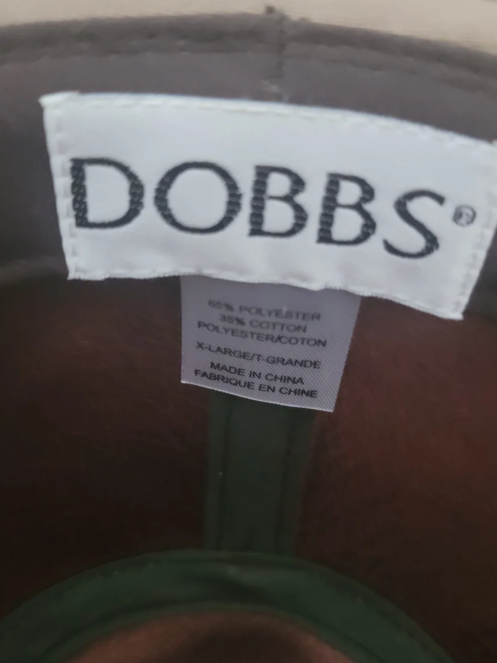 Dobbs Men's Light Beige Safari Hat with Brown Leather Band SZ 7.5